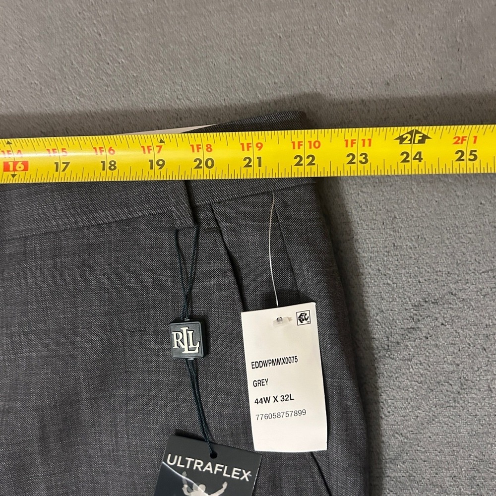 NWT Lauren Ralph Lauren Edgewood Dress Grey Pants Mens 44x32 UltraFlex Wool - Picture 8 of 12